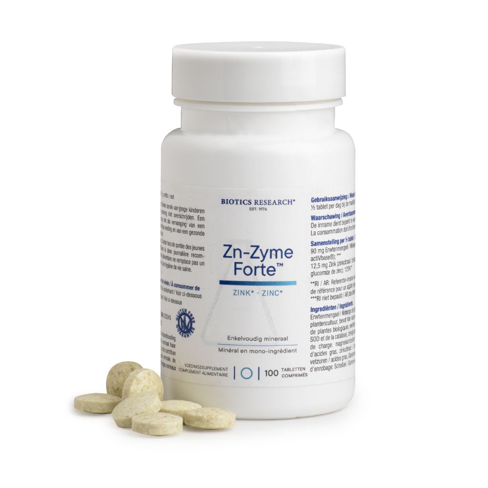 Biotics Zn-Zyme forte 25 mg 100 tabletten