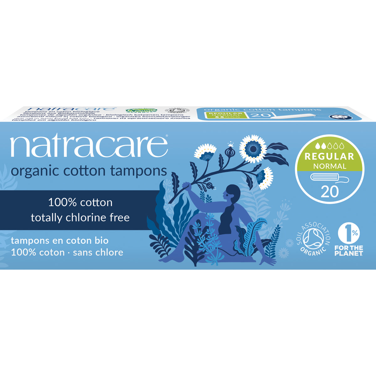 Natracare Tampons katoen normaal 20 stuks (afbeelding 2)