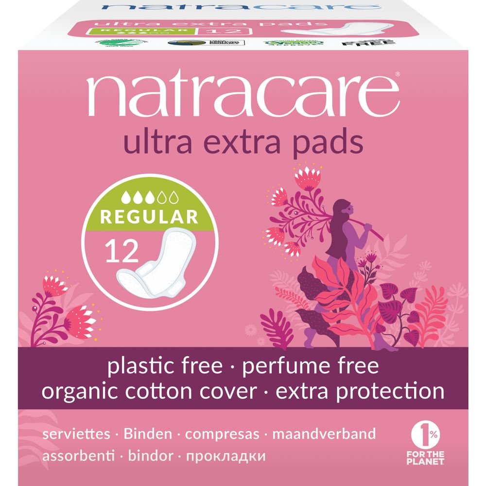 Natracare Ultra Extra Pads Normal Maandverband 12 st