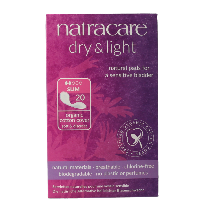 Natracare Dry & light pads 20 stuks (afbeelding 2)