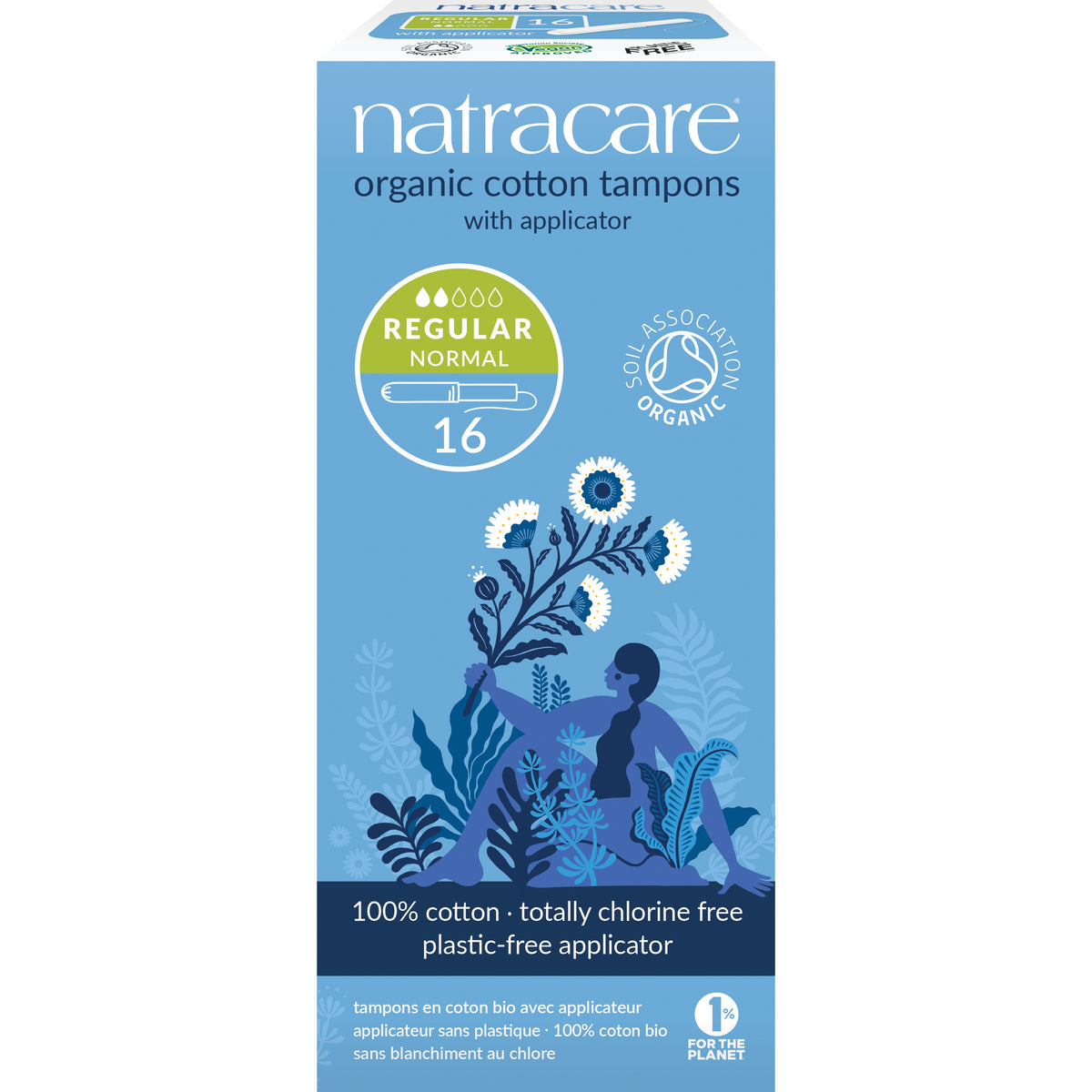 Natracare Tampons normaal met inbrenghuls 16 stuks (afbeelding 2)