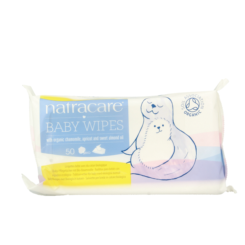 Natracare Babydoekjes 50 stuks (afbeelding 2)