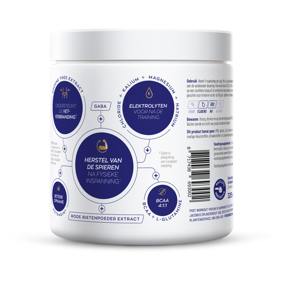 Vitakruid Elite Post Workout Vrouw 325 gram