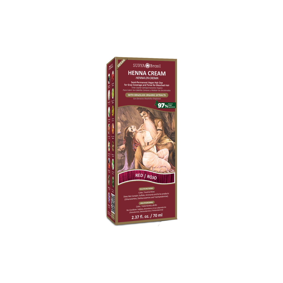 Surya Brasil Henna haarverf creme rood 70 ml