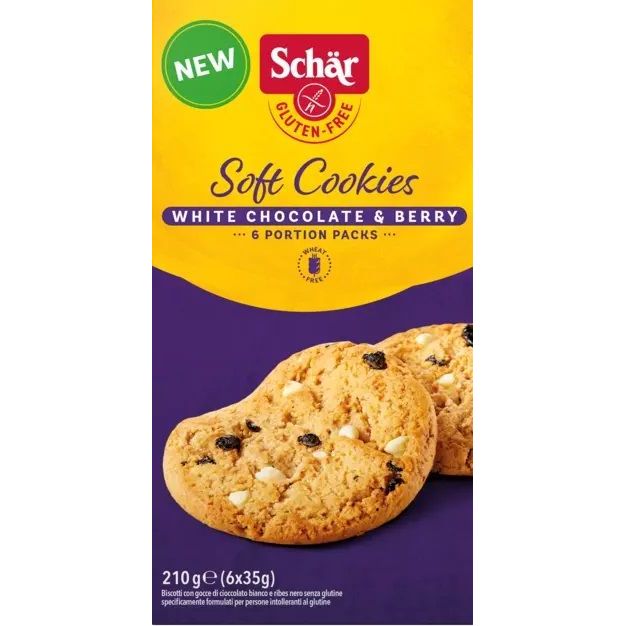 Schar Soft Cookies White Chocolate & Berry 210 gr