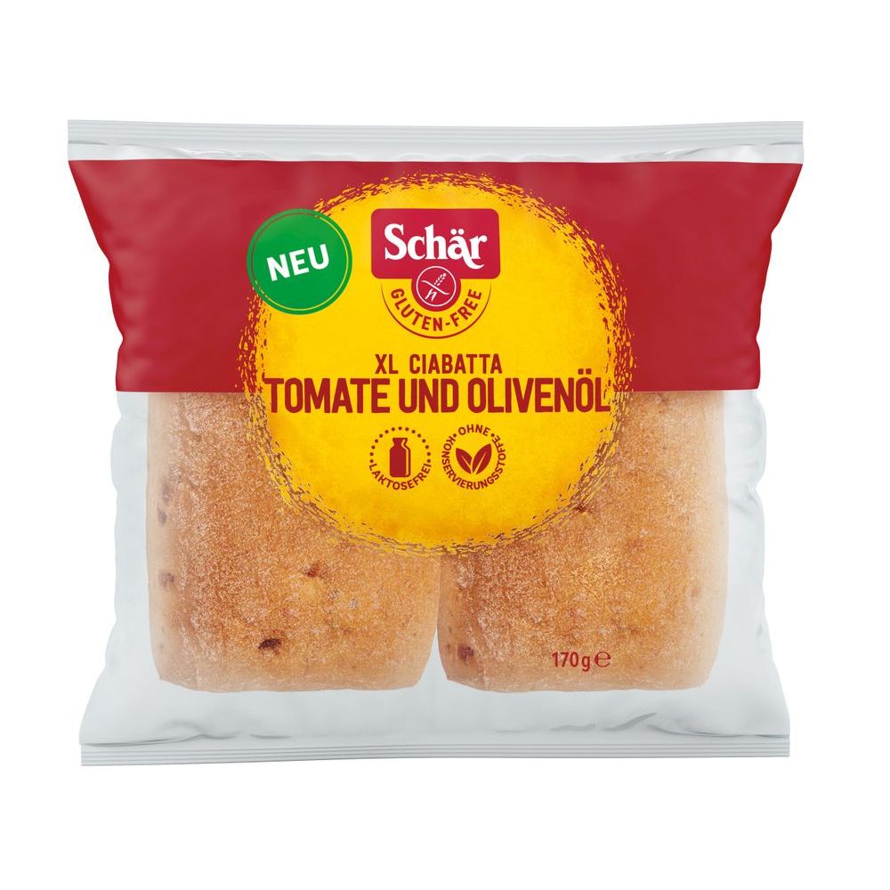 Schar Ciabatta XL Tomaat & Olijfolie 170 gr