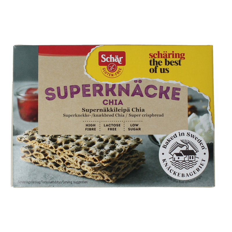 Schar Superknacke met chia glutenvrij 140 gram