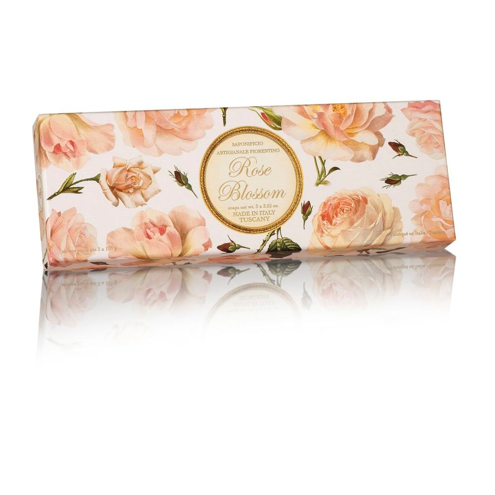 Saponificio Artigianale Fiorentino Rose Blossom Soap 3 st