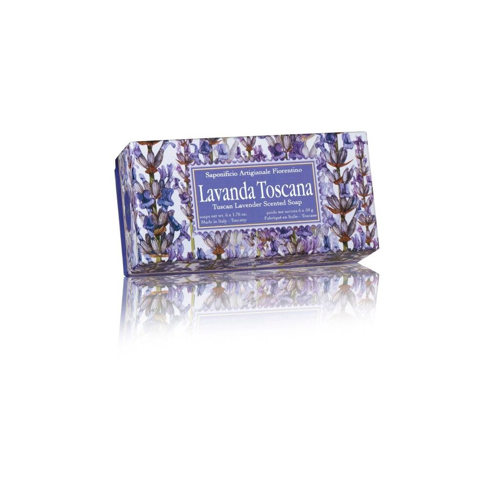 Saponificio Artigianale Fiorentino Tuscan Lavender Scented Soap 6 st