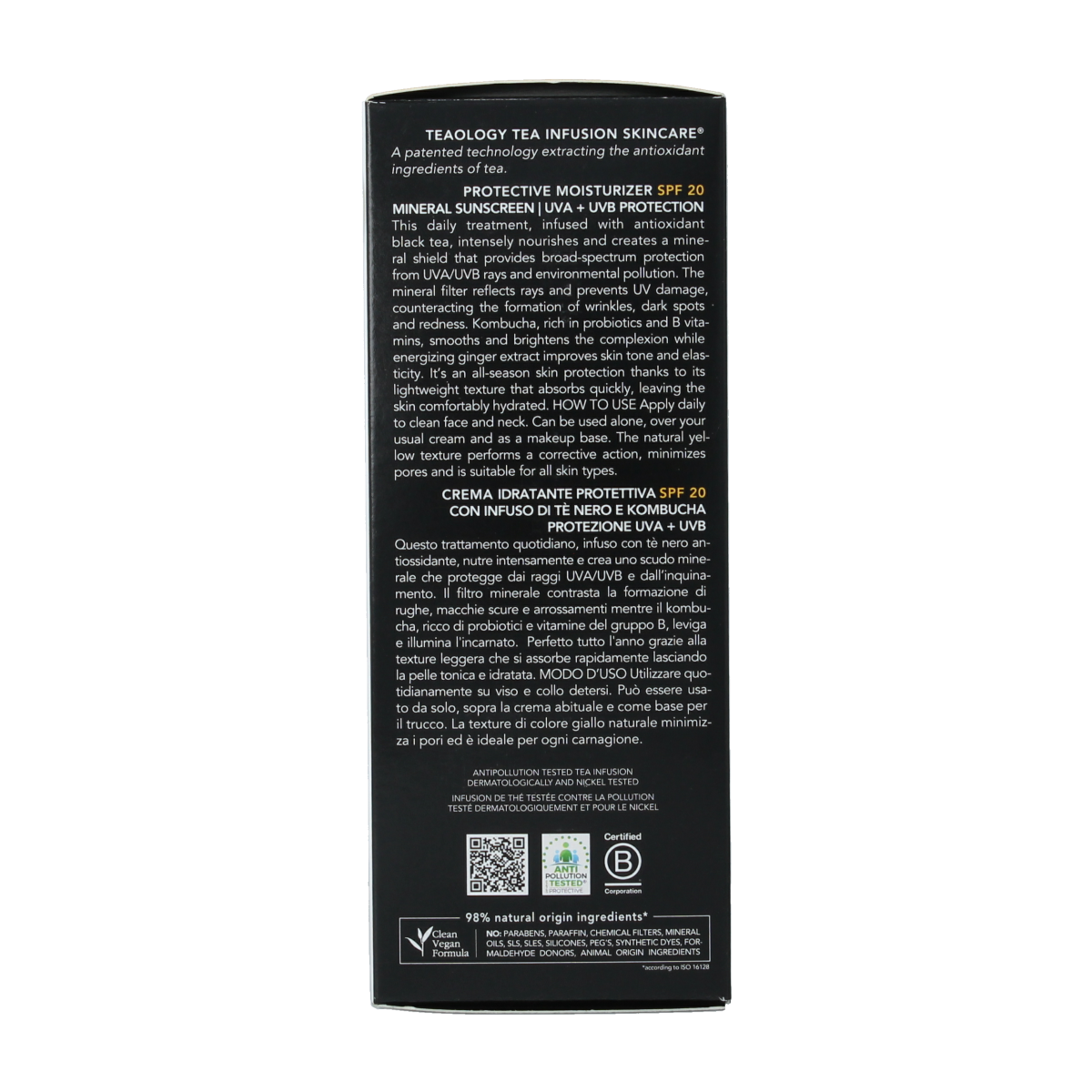 Teaology Kombucha tea moisturizer SPF20 50 ml