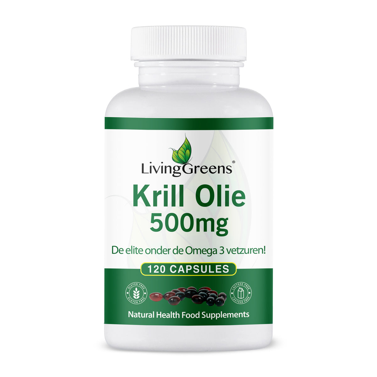 Livinggreens Krill olie 500 mg 120 capsules