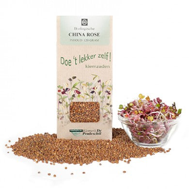 Biologische kiemerij De Peuleschil China rose120 gram