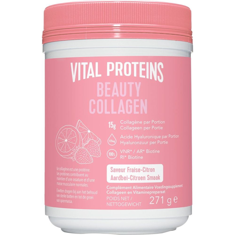Vital Proteins Collageen Beauty Aardbei Citroen 271 gr