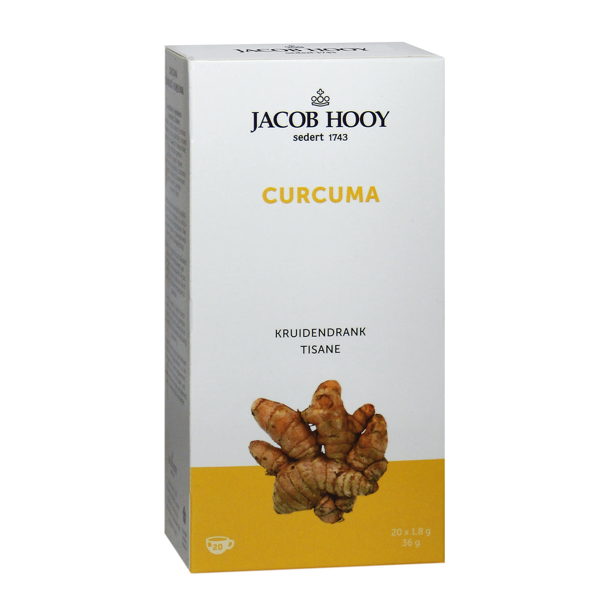 Jacob Hooy Curcuma thee gold 20 zakjes