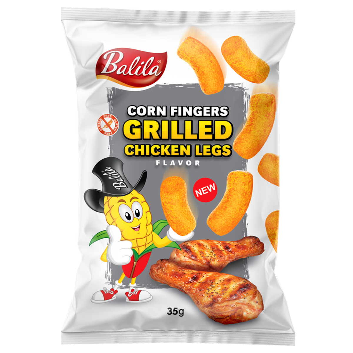 Balila Corn puffs grilled chicken 35 gram