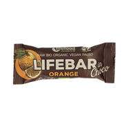 Lifefood Lifebar inchoco orange 40 gram
