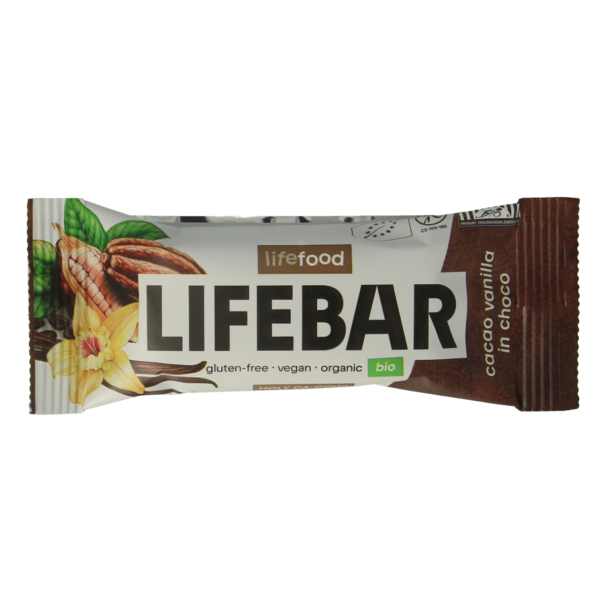 Lifefood Lifebar inchoco raw chocolade vanille 40 gram