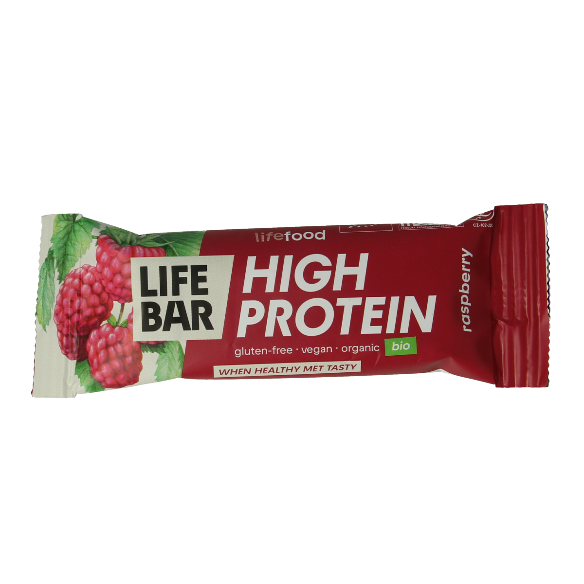 Lifefood Lifebar proteine framboos biologisch 40 gram