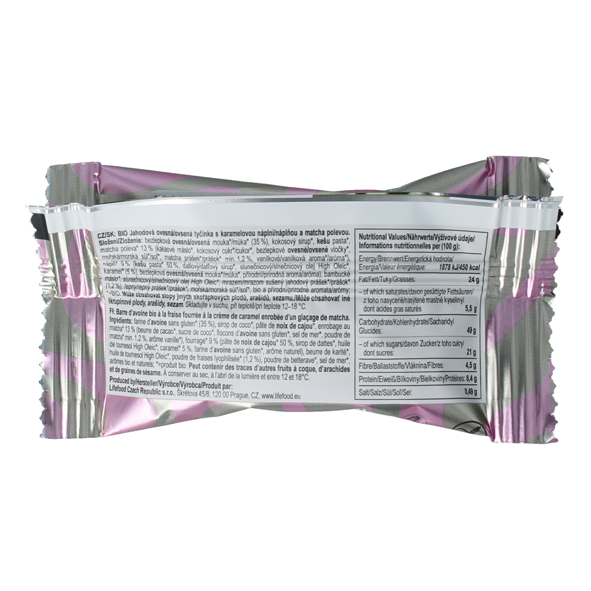 Lifefood Cake strawberry caramel matcha 35 gram