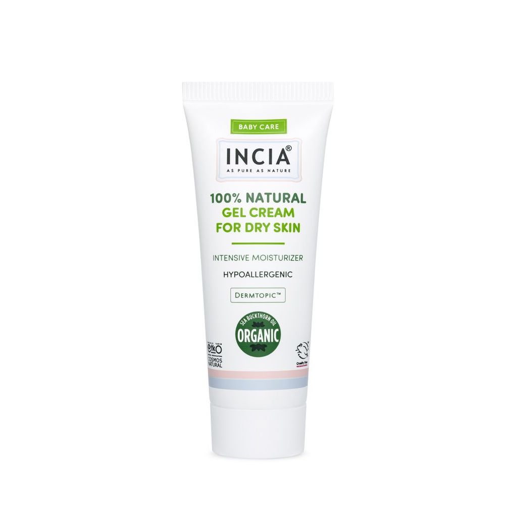 INCIA 100% Natuurlijke Gelcrème voor Droge Huid 60 ml