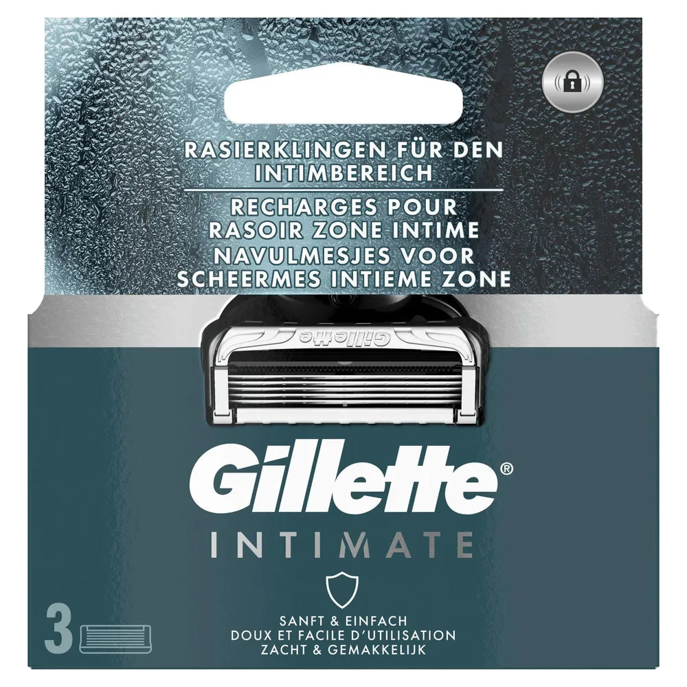 Gillette Intimate Navul Scheermesjes 3 stuks