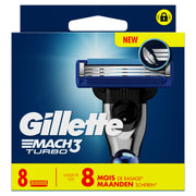 Gillette Mach 3 turbo blades 8 stuks