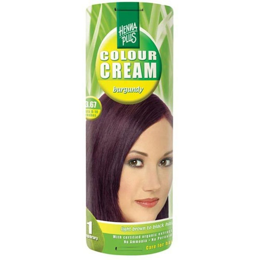 Hennaplus Colour Cream 3.67 Burgundy 60 ml - Hairwonder