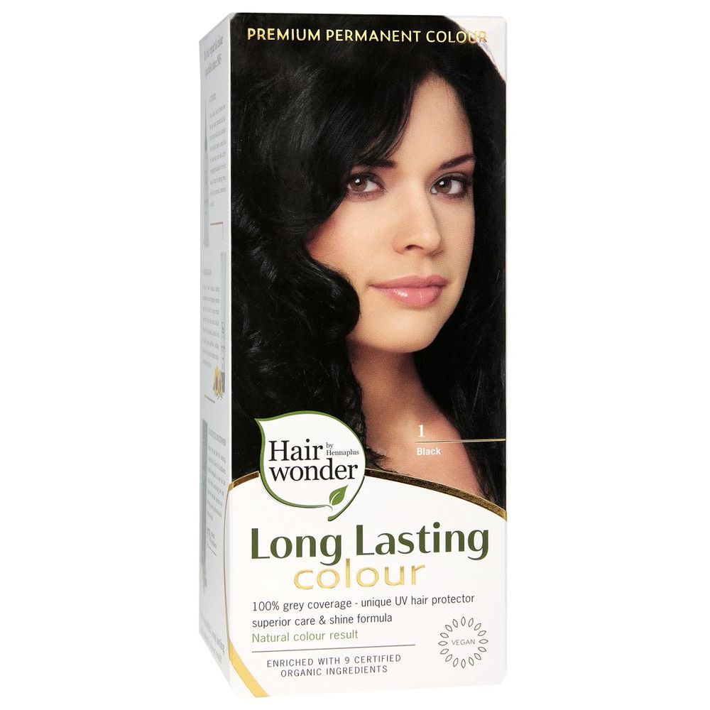 Henna Plus Long lasting colour 1 black 100 ml
