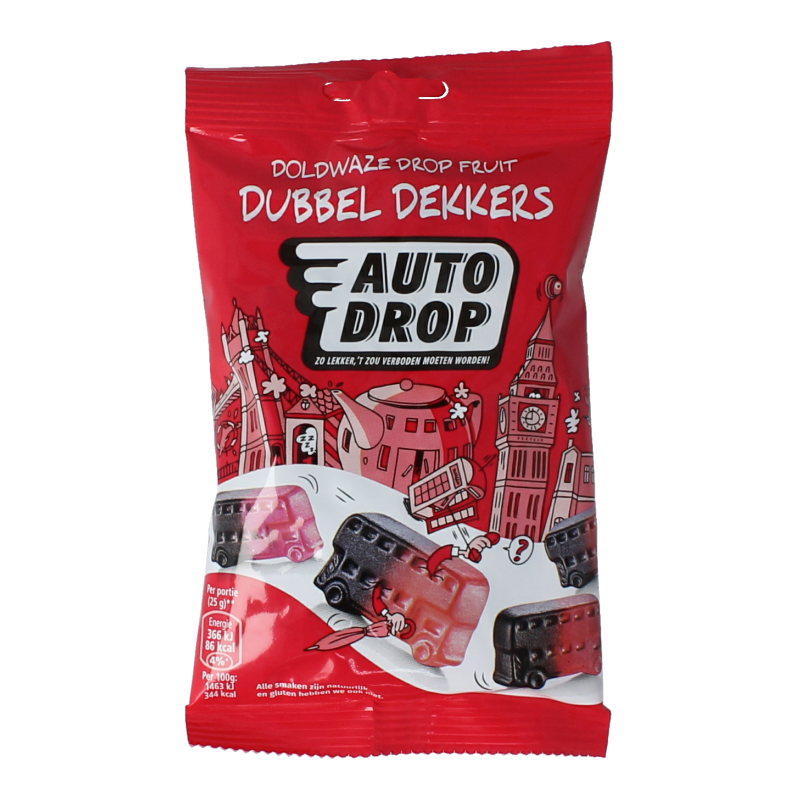 Autodrop Dubbeldekkers 85 gram