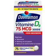 Davitamon Vitamine D 75mcg 75 smelttabletten