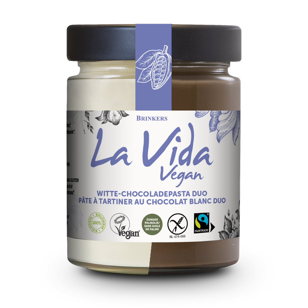 La Vida Vegan Duo Chocoladepasta Biologisch 270 gr