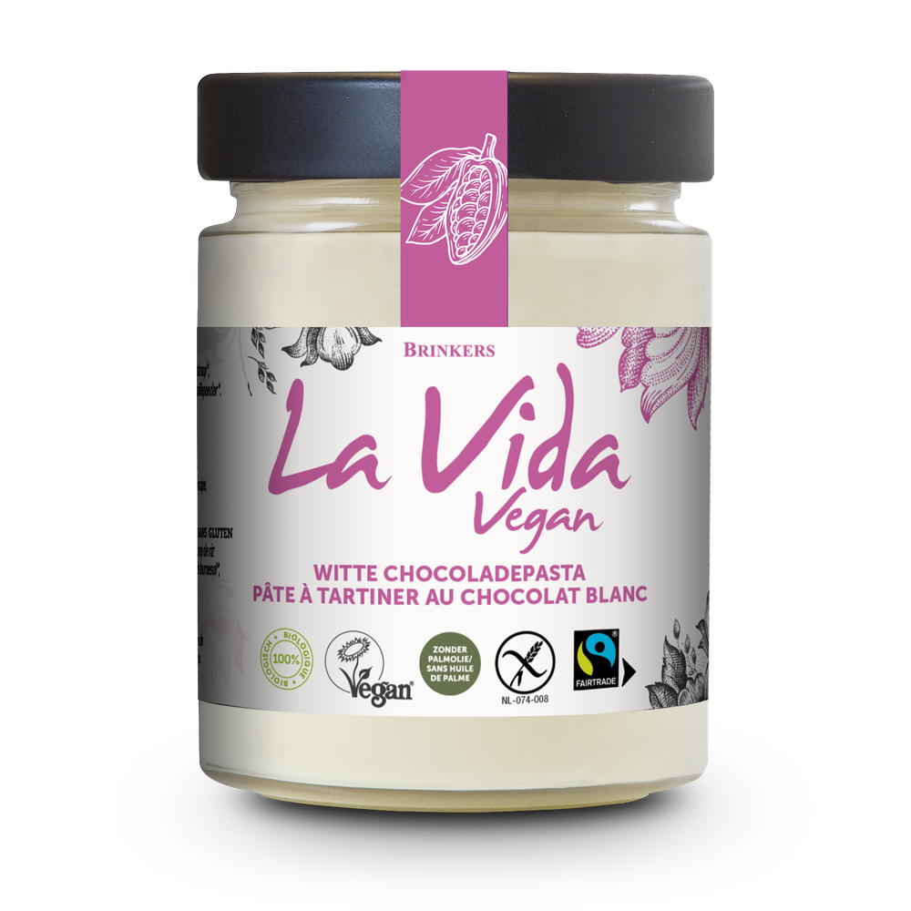 La Vida Vegan Witte Chocoladepasta Biologisch 270 gr