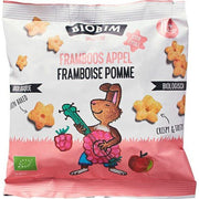 Biobim Maispuffs Sterretjes Appel & Framboos 10+ Bio 20 gr