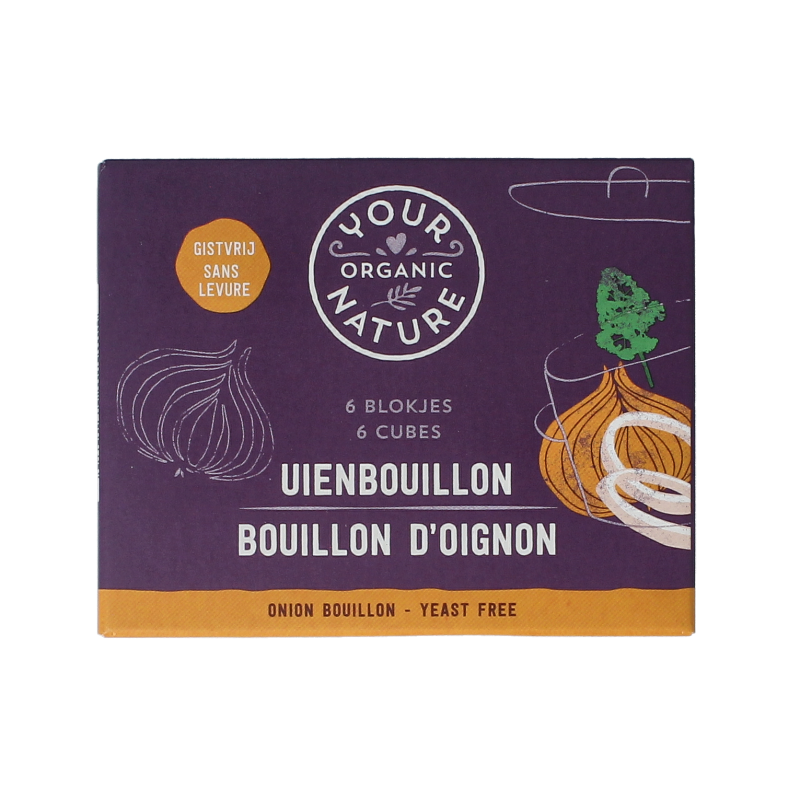 Your Organic Nature Uienbouillon zonder gist bio 6 stuks