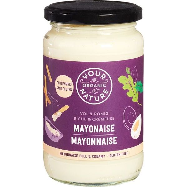 Your Organic Nature Mayonaise vol & romig 370 ml