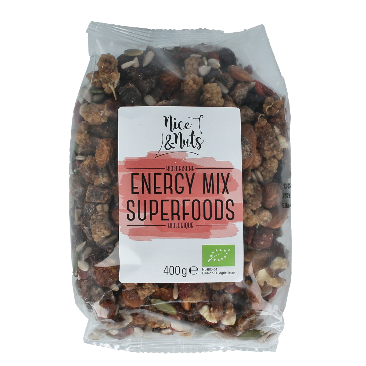 Nice & Nuts Energy mix superfoods biologisch 400 gram