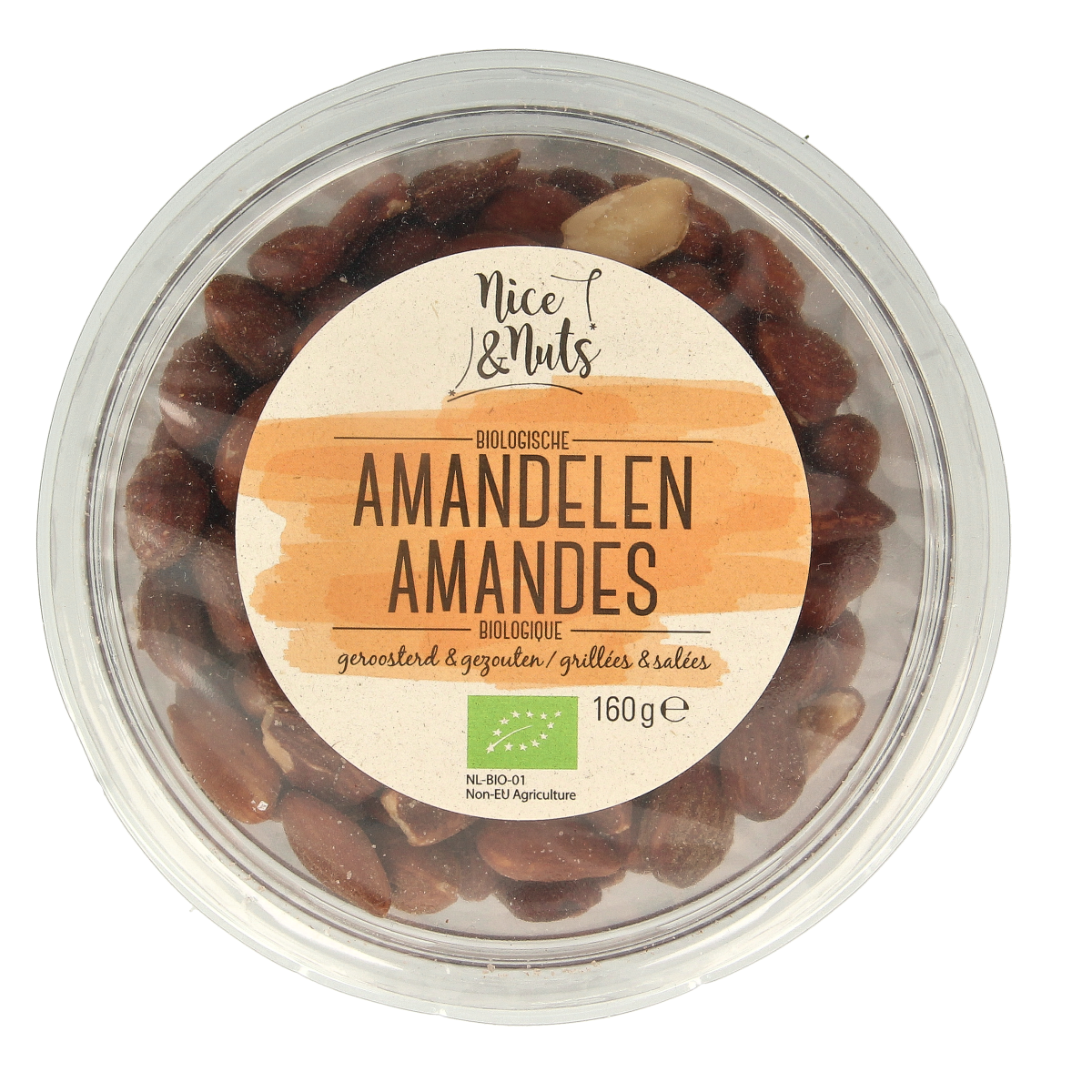 Nice & Nuts Amandelen bruin 160 gram
