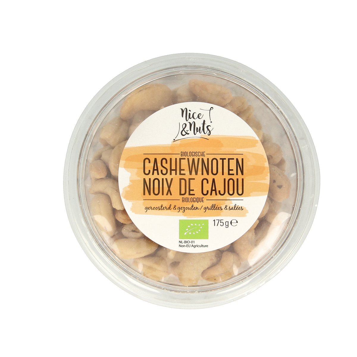 Nice & Nuts Cashewnoten met zeezout 175 gram