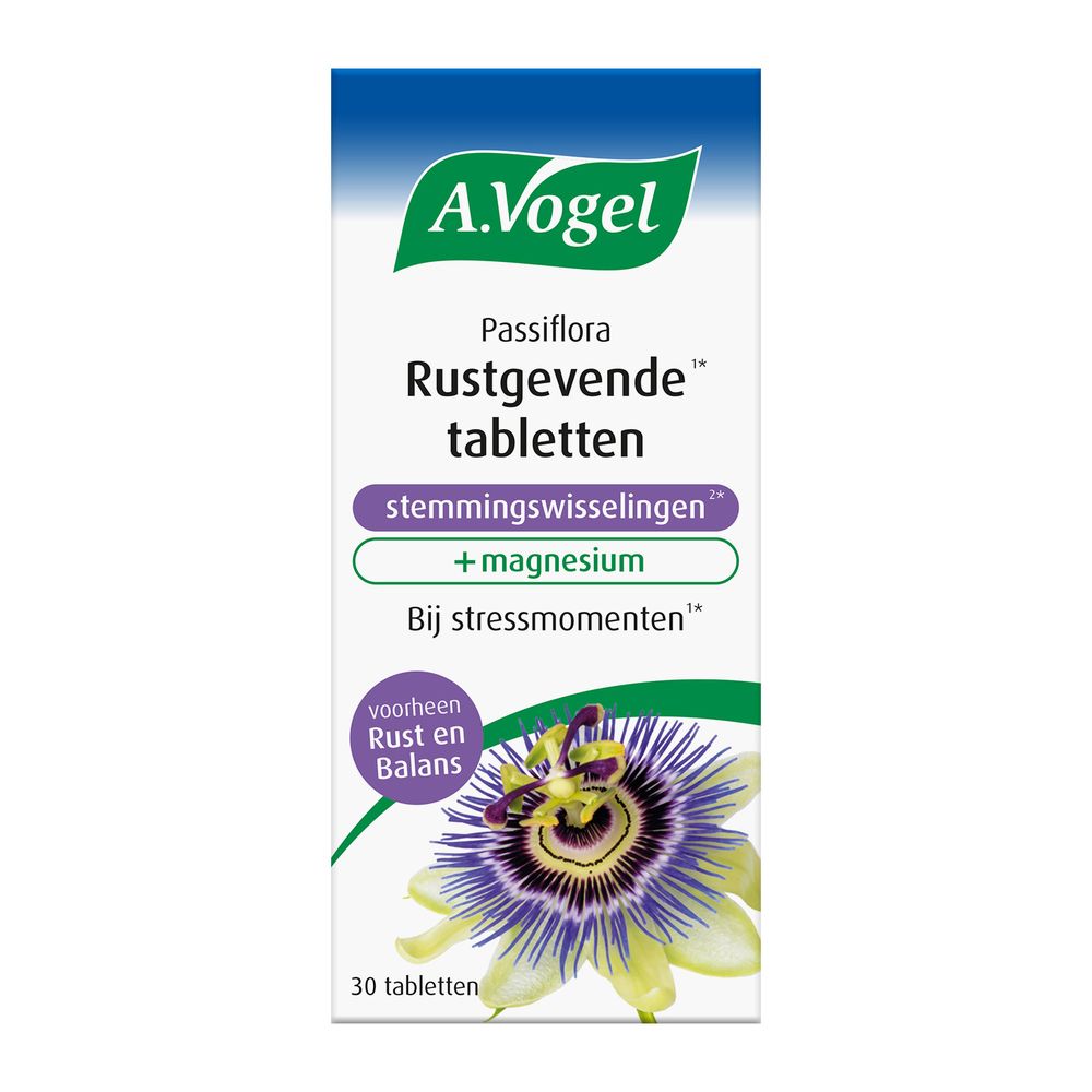 A.Vogel Passiflora rustgevende tabl. stemmingswisselingen 30 tabletten