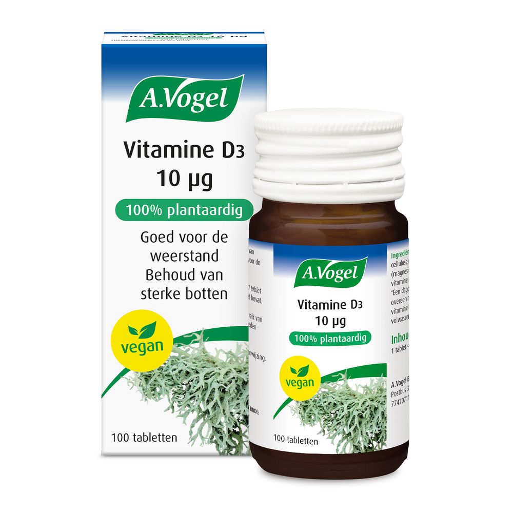 A.Vogel Vitamine D3 10ug 100 tabletten