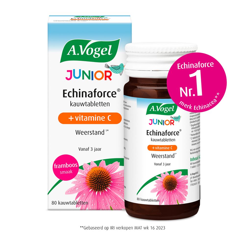 A.Vogel Echinaforce junior & vitamine c 80 kauwtabletten