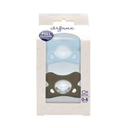 Difrax Fopspeen natural siliconen 0-6M, 2st Ice/Clay 2 stuks