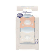 Difrax Fopspeen natural siliconen 0-6M, 2st Blossom/White 2 stuks