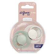 Difrax Lovi Dynamic Fopspeen 0-6m Coconut/Pistachio 2 stuks