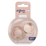 Difrax Lovi Dynamic Fopspeen 6-18m Nude/Blush 2 stuks