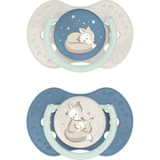 Difrax Lovi Dynamic Fopspeen 0-3m Night & Day Boy 2 stuks