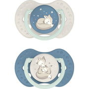Difrax Lovi Dynamic Fopspeen 3-6m Night & Day Boy 2 stuks
