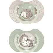 Difrax Lovi Dynamic Fopspeen 6-18m Night & Day Unisex 2 stuks
