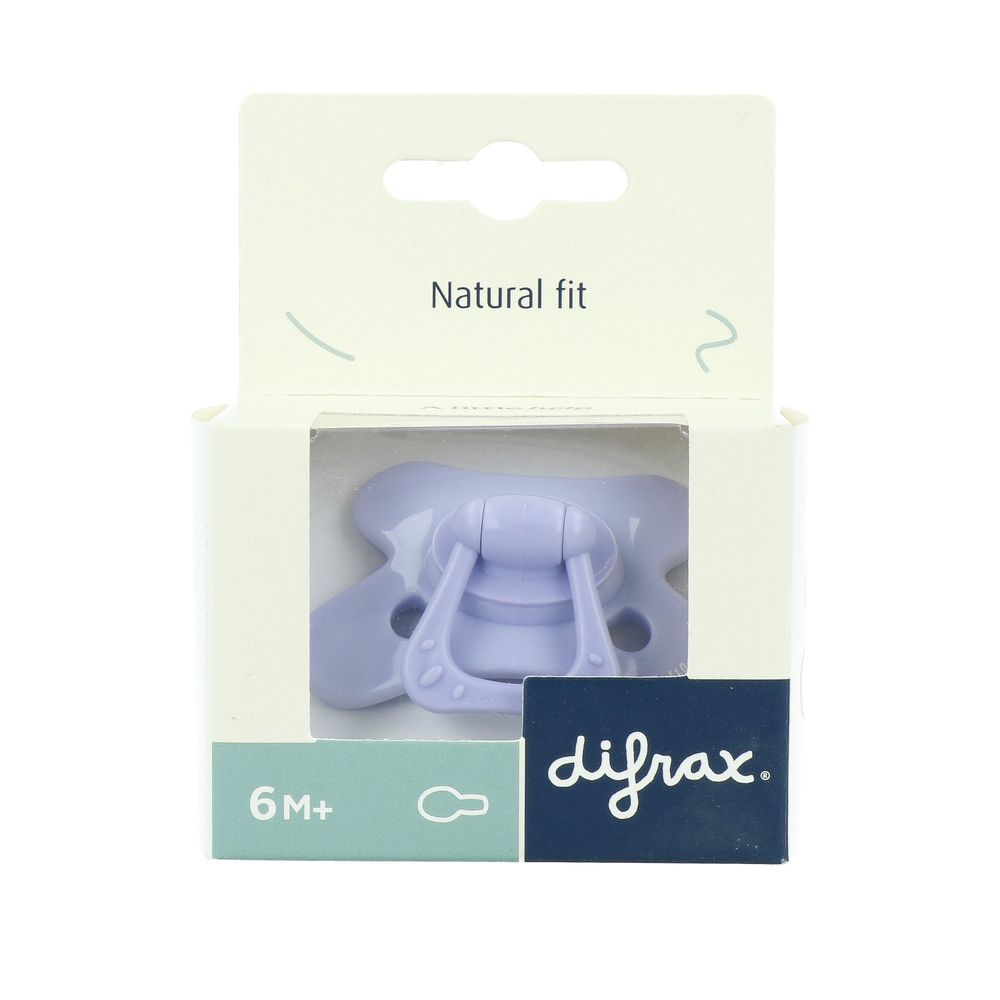 Difrax Fopspeen Natural 6+ M SE Lilac Amethyst