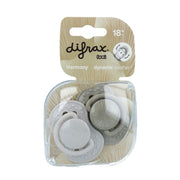 Difrax Dynamic Fopspeen 18+M Harmony L.Grey / D.Grey 2 stuks